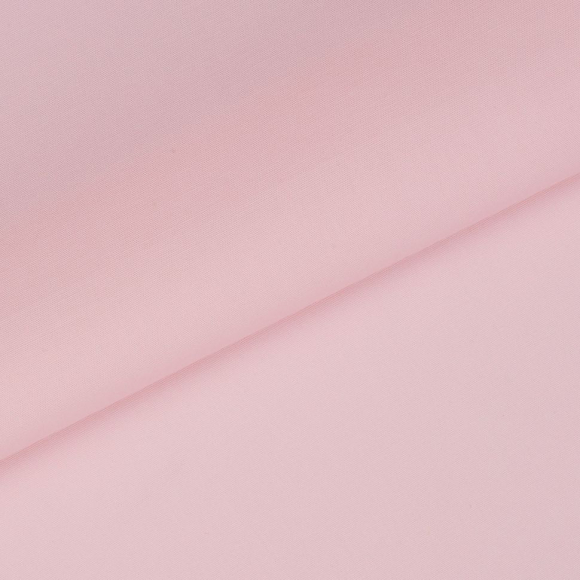 Ткань Поплин стрейч 125 г/м? 97% хлопок, 3% спандекс шир.150 см арт.TBY.Csp.1802.47 цв.47 бл.розовый уп.5м