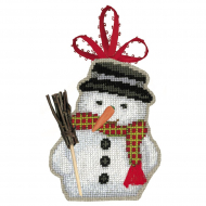 184430_Набор для вышивания елочной игрушки "BONHOMME DE NEIGE" (Снеговик)