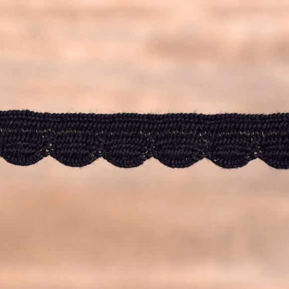 173876_Кант-тесьма, 8 мм, цвет черный