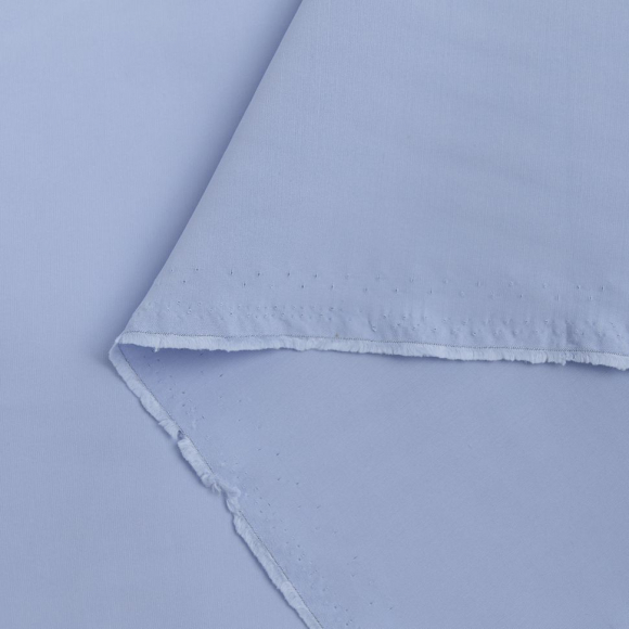 Ткань Купро 120 г/м? 88% вискоза, 12% полиэстер шир.145 см арт.Р.35708.01 цв.01 голубой рул.30м