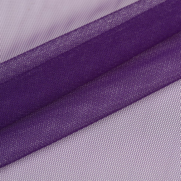 Сетка стрейч матовая арт.TBY-TL01 40г/м? 100% полиэстр ш.150см цв.72 фиолетовый рул.10м