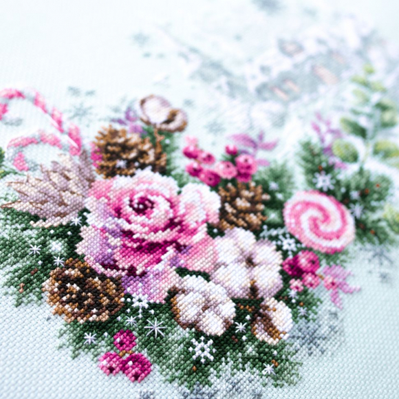 Набор для вышивания ЧУДЕСНАЯ ИГЛА арт.100-244 Рождественское настроение 32x22 см