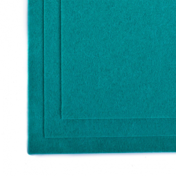 Фетр листовой полужесткий IDEAL 1мм 20х30см арт.FLT-HS1 уп.10 листов цв.031 бирюзовый