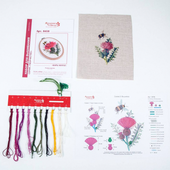 Набор для вышивания нитками МАТРЕНИН  ПОСАД арт.10х13 - 8418НПц Царь - мурат