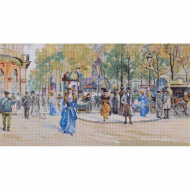 Набор для вышивания PANNA Золотая серия арт. VH-7008 Бульвар Капуцинок 45х24,5 см