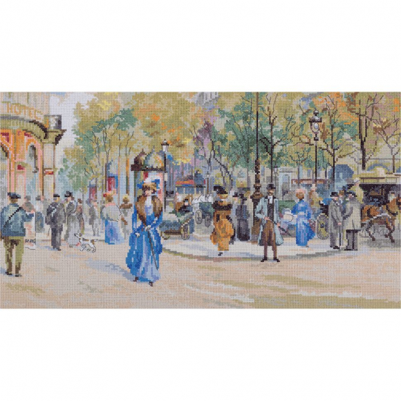 Набор для вышивания PANNA Золотая серия арт. VH-7008 Бульвар Капуцинок 45х24,5 см
