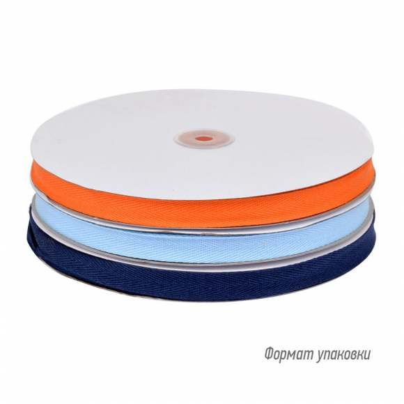 Тесьма киперная 15 мм хлопок 2,5г/см арт.TBY.CT15162 цв.F162 красный уп.50м