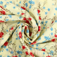 Ткань Софт 105 г кв.м 97% полиэстер, 3% спандекс шир.150 см арт.TBY.M385.3 цв.3 св.желтый уп.1м