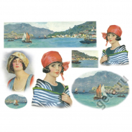 52716_Бумага рисовая "Морячка"