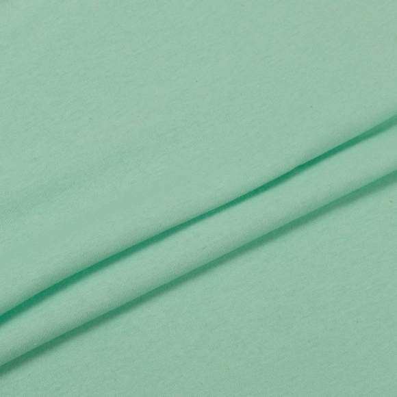 Ткань трикотаж Кулирка хлопок 145г опененд 100+100см мята 13-6009 уп.6м