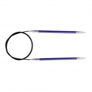 47208 Knit Pro Спицы круговые для вязания Zing 3,75мм/150см, алюминий, аметистовый