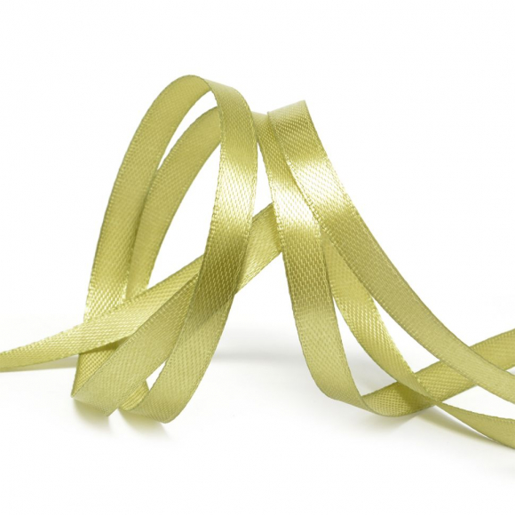 Лента атласная 6мм цв.3142 оливковый IDEAL уп.27,4 м