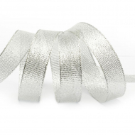 Лента IDEAL с люрексом арт.ТВ-ЛЮР шир.20мм цв.серебро уп.22,85 м