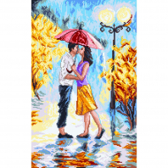 Рисунок на канве МАТРЕНИН ПОСАД арт.37х49 - 1909 Двое под зонтом