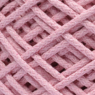 Шнур для макраме круглый х/б 06мм 60184/200 цв.107 св.розовый уп.200м