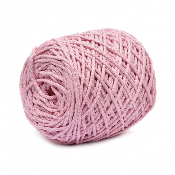 Шнур для макраме круглый х/б 06мм 60184/200 цв.107 св.розовый уп.200м
