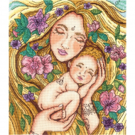 Набор для вышивания СДЕЛАЙ СВОИМИ РУКАМИ арт.М-36 Мамина любовь 19,5х22,5 см