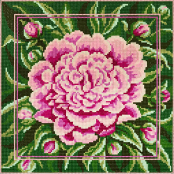 Кристальная мозаика ФРЕЯ арт.ALBP-287 Пион (постер) 30х30 см