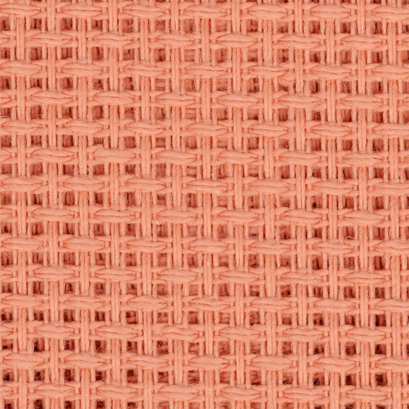 Канва для вышивания крупная арт.854 (10х44кл) 40х50см цв.терракотовый