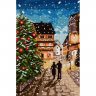 Кристальная мозаика на холсте ФРЕЯ арт.ALVR-309 Рождественская прогулка 20х30 см