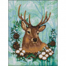 Кристальная мозаика на холсте ФРЕЯ арт.ALVK-93 Праздничный олень 40х30 см