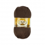 Пряжа ADELIA JAKE CLASSIC (75% шерсть, 25% нейлон) 5х100г/410м цв.09 т.коричневый