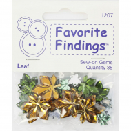 63350_Набор декоративных элементов Favorite Findings "Прозрачные листочки"