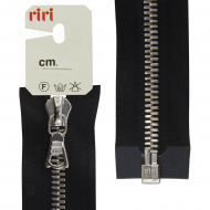 29086_Молния металл, Ni, слайдер FLASH, разъёмная 1 замок, 6 мм, 70 см, цвет 2110, черный