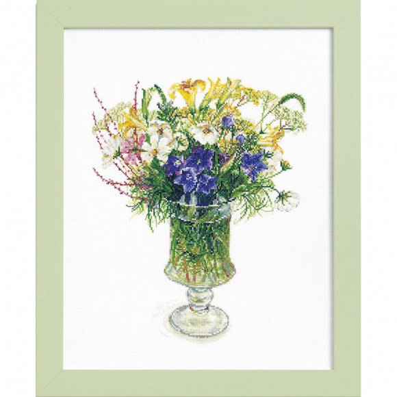 Набор для вышивания Lecien Corporation арт.552106 Цветочное ассорти 30х38 см