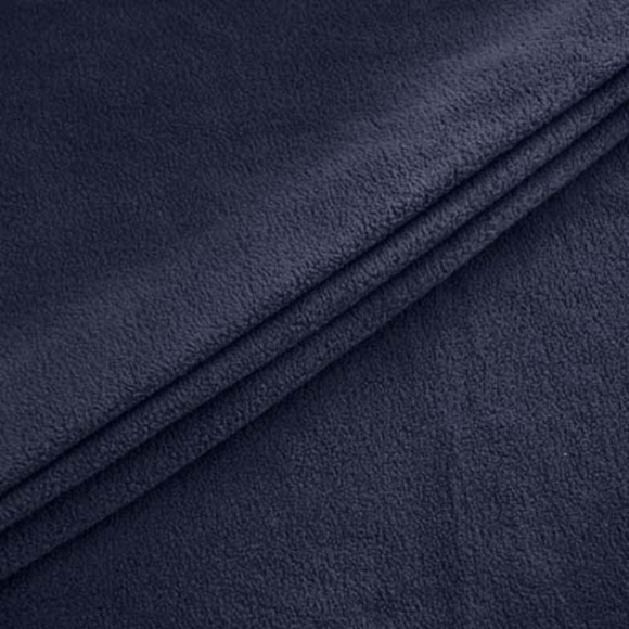 Ткань флис 2-х ст. МТ-250-327 250 г/м? 100% ПЭ шир.150см  цв.330 тем.синий уп.10м
