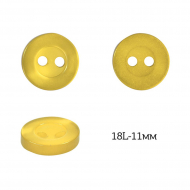 Пуговицы пластик арт.TBY.379.11.PLY цв.св.желтый перламутр, 18L-11мм, 2 прокола, 200шт