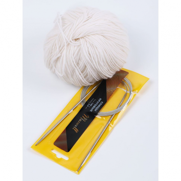 Спицы для вязания круговые Maxwell Gold, металлические на тросике арт.120-30 3,0 мм /120 см