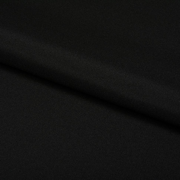 Ткань габардин TBYGab-150322 150г/м2 100% полиэстер шир.150см цв.322 черный рул.50м
