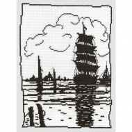 Набор для вышивания PANNA арт. KR-0451 Парусник 19х25 см