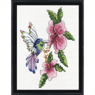 Набор для вышивания DESIGN WORKS арт.3456 Колибри 12,7х17,7 см