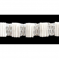 Лента шторная 46мм сборка: 4 складки арт.8с706 цв. белый рул. 50м