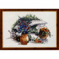 Набор для вышивания PERMIN арт.70-4376 Садовый натюрморт 37х29 см