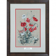 91200_Вышитая картина "Красные и белые"