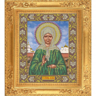 Набор для вышивания бисером GALLA COLLECTION арт.И 018 Икона Матрона московская 29x35 см