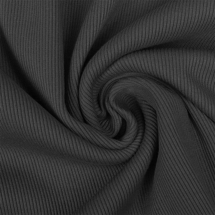 Кашкорсе трикотажное полотно арт. ДЛ-501 плот.220г/м2 шир.60+60 цв.3116 графит уп.15м