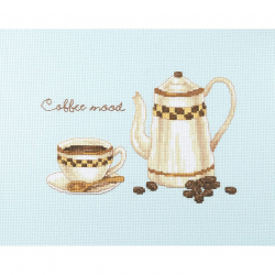 Набор для вышивания крестом XIU CRAFTS арт.2032003 Кофейное настроение 20х25 см