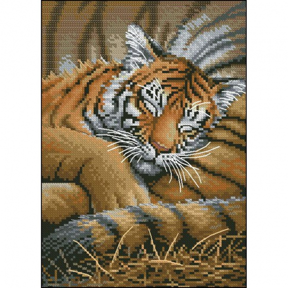 Набор для вышивания DIMENSIONS арт.DMS-70-65105 Спящий тигренок 13х18 см
