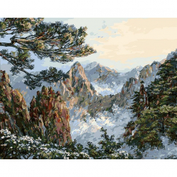 Картины по номерам Белоснежка арт.БЛ.196-AB Китай. Хуаншань 40х50 см