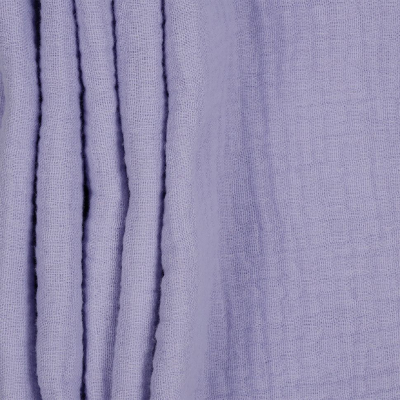 Ткань Муслин 125 г/м? 100% хлопок шир.130 см арт.TBY.Mus.24723.20 цв.20 лаванда рул.25м