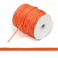 Шнур вощеный 2мм, 100% хлопок цв. 158 оранжевый уп.100м