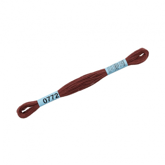 Нитки для вышивания Gamma мулине (0207-0819) 100% хлопок 24 x 8 м цв.0772 коричневый