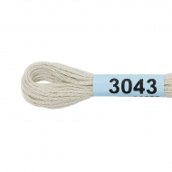 Нитки для вышивания Gamma мулине (0820-3070) 100% хлопок 24 x 8 м цв.3043 лен натуральный