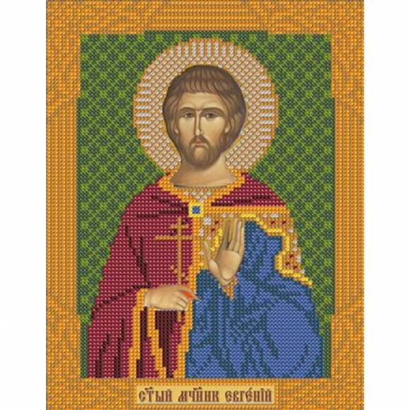 Набор для вышивания бисером НОВА СЛОБОДА арт.С9178 Св.Мч. Евгений 18х23 см