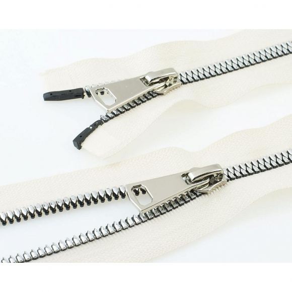 Молния трактор №5 Premium два замка 110см никель цв.D123 бежевый Молния трактор №5 Premium два замка 110см никель цв.D123 бежевый