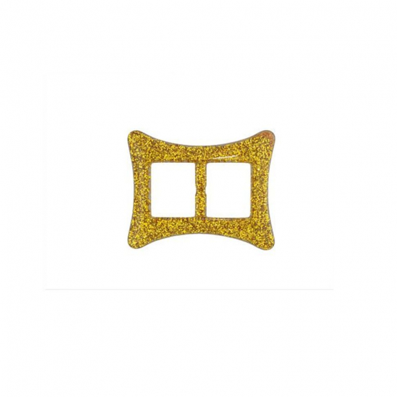 Пряжка пластмассовая арт.TBY- D1609-2 ?20мм прямоугольник цв.золото